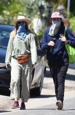 ELIZABETH OLSEN and Robbie Arnett Out in Hollywood Hills 04/11/2020