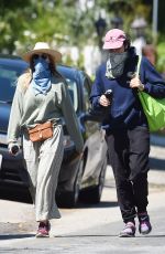 ELIZABETH OLSEN and Robbie Arnett Out in Hollywood Hills 04/11/2020