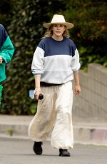 ELIZABETH OLSEN and Robbie Arnett Out in Los Angeles 04/18/2020