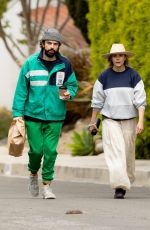 ELIZABETH OLSEN and Robbie Arnett Out in Los Angeles 04/18/2020