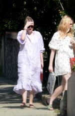 ELLE and DAKOTA FANNING Out in Los Angeles 04/26/2020