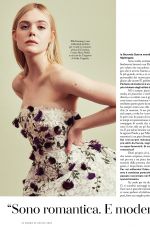ELLE FANNING in Io Donna Dell Corriere Della Sera, April 2020