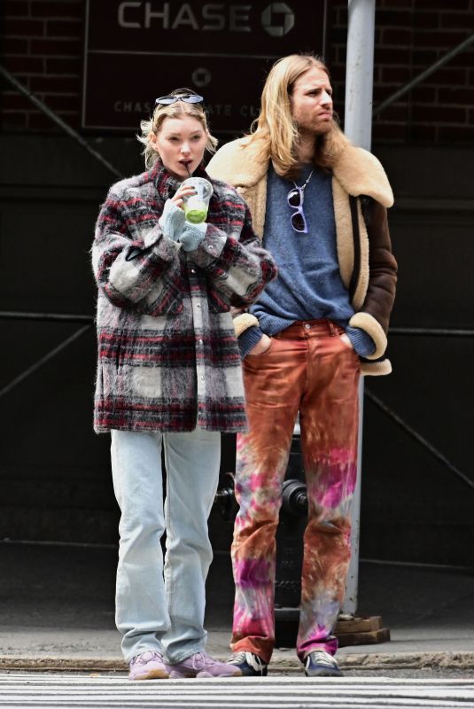 ELSA HOSK and Tom Daly Out in New York 04/16/2020