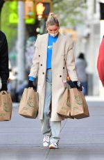 ELSA HOSK Wearing Mask Out Shopping in New York 04/17/2020
