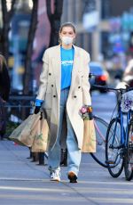 ELSA HOSK Wearing Mask Out Shopping in New York 04/17/2020