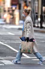 ELSA HOSK Wearing Mask Out Shopping in New York 04/17/2020