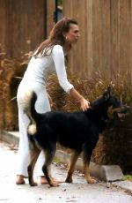 EMILY RATAJKOWSKI Scared After Her Dog Colombo Ran Loose in Los Angeles 04/10/2020