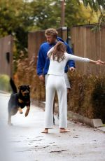 EMILY RATAJKOWSKI Scared After Her Dog Colombo Ran Loose in Los Angeles 04/10/2020