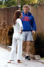 EMILY RATAJKOWSKI Scared After Her Dog Colombo Ran Loose in Los Angeles 04/10/2020