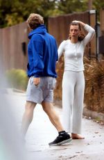 EMILY RATAJKOWSKI Scared After Her Dog Colombo Ran Loose in Los Angeles 04/10/2020