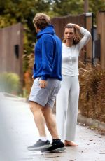EMILY RATAJKOWSKI Scared After Her Dog Colombo Ran Loose in Los Angeles 04/10/2020