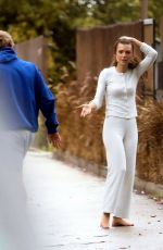 EMILY RATAJKOWSKI Scared After Her Dog Colombo Ran Loose in Los Angeles 04/10/2020