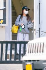 EMILY RATAJKOWSKI Wearing Mask with Her Dog at JFK Airport in New York 04/08/2020