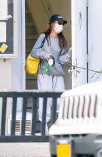 EMILY RATAJKOWSKI Wearing Mask with Her Dog at JFK Airport in New York 04/08/2020