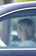 EMMA ROBERTS and Garrett Hedlund Driving Out in Los Angeles 04/16/2020