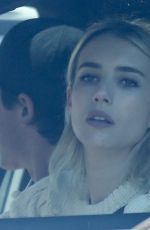 EMMA ROBERTS and Garrett Hedlund Driving Out in Los Angeles 04/16/2020