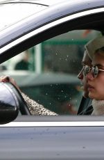 EMMA ROBERTS Driving Out in Los Angeles 04/13/2020