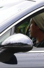 EMMA ROBERTS Driving Out in Los Angeles 04/13/2020