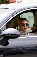 EMMA ROBERTS Driving Out in Los Angeles 04/13/2020