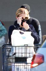 EMMA ROBERTS Wearing a Black Mask Shopping at Rite Aid in Los Feliz 04/04/2020