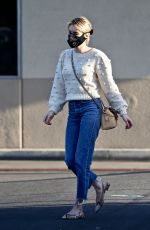 EMMA ROBERTS Wearing Black Mask Out Shopping in Los Angeles 04/16/2020