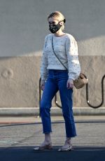 EMMA ROBERTS Wearing Black Mask Out Shopping in Los Angeles 04/16/2020