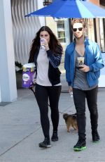 EMMA SLATER and Sasha Farber Out with Their Dog in Los Angeles 04/02/2020