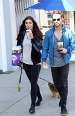 EMMA SLATER and Sasha Farber Out with Their Dog in Los Angeles 04/02/2020