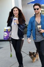 EMMA SLATER and Sasha Farber Out with Their Dog in Los Angeles 04/02/2020