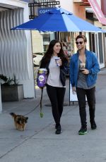 EMMA SLATER and Sasha Farber Out with Their Dog in Los Angeles 04/02/2020