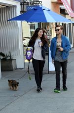 EMMA SLATER and Sasha Farber Out with Their Dog in Los Angeles 04/02/2020
