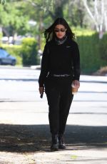 EMMA SLATER Wearing Bandana Mask Out and About in Los Angeles 04/11/2020