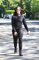 EMMA SLATER Wearing Bandana Mask Out and About in Los Angeles 04/11/2020