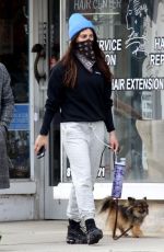 EMMA SLATER Wears Bandna Mask and Sasha Farber Out for Coffee in Los Angeles 04/05/2020