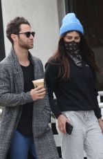 EMMA SLATER Wears Bandna Mask and Sasha Farber Out for Coffee in Los Angeles 04/05/2020