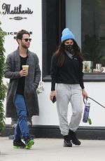 EMMA SLATER Wears Bandna Mask and Sasha Farber Out for Coffee in Los Angeles 04/05/2020