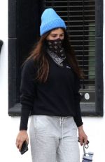 EMMA SLATER Wears Bandna Mask and Sasha Farber Out for Coffee in Los Angeles 04/05/2020