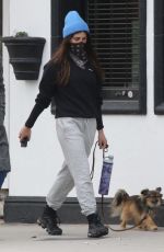 EMMA SLATER Wears Bandna Mask and Sasha Farber Out for Coffee in Los Angeles 04/05/2020