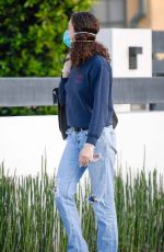 EMMY ROSSUM Wearing Mask Out and About in Los Angeles 04/07/2020