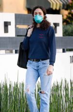 EMMY ROSSUM Wearing Mask Out and About in Los Angeles 04/07/2020