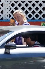 FLORENCE PUGH Wears Gloves Out Sopping in Los Angeles 04/03/2020