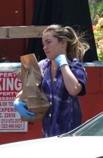 FLORENCE PUGH Wears Gloves Out Sopping in Los Angeles 04/03/2020