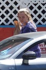 FLORENCE PUGH Wears Gloves Out Sopping in Los Angeles 04/03/2020