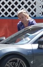 FLORENCE PUGH Wears Gloves Out Sopping in Los Angeles 04/03/2020