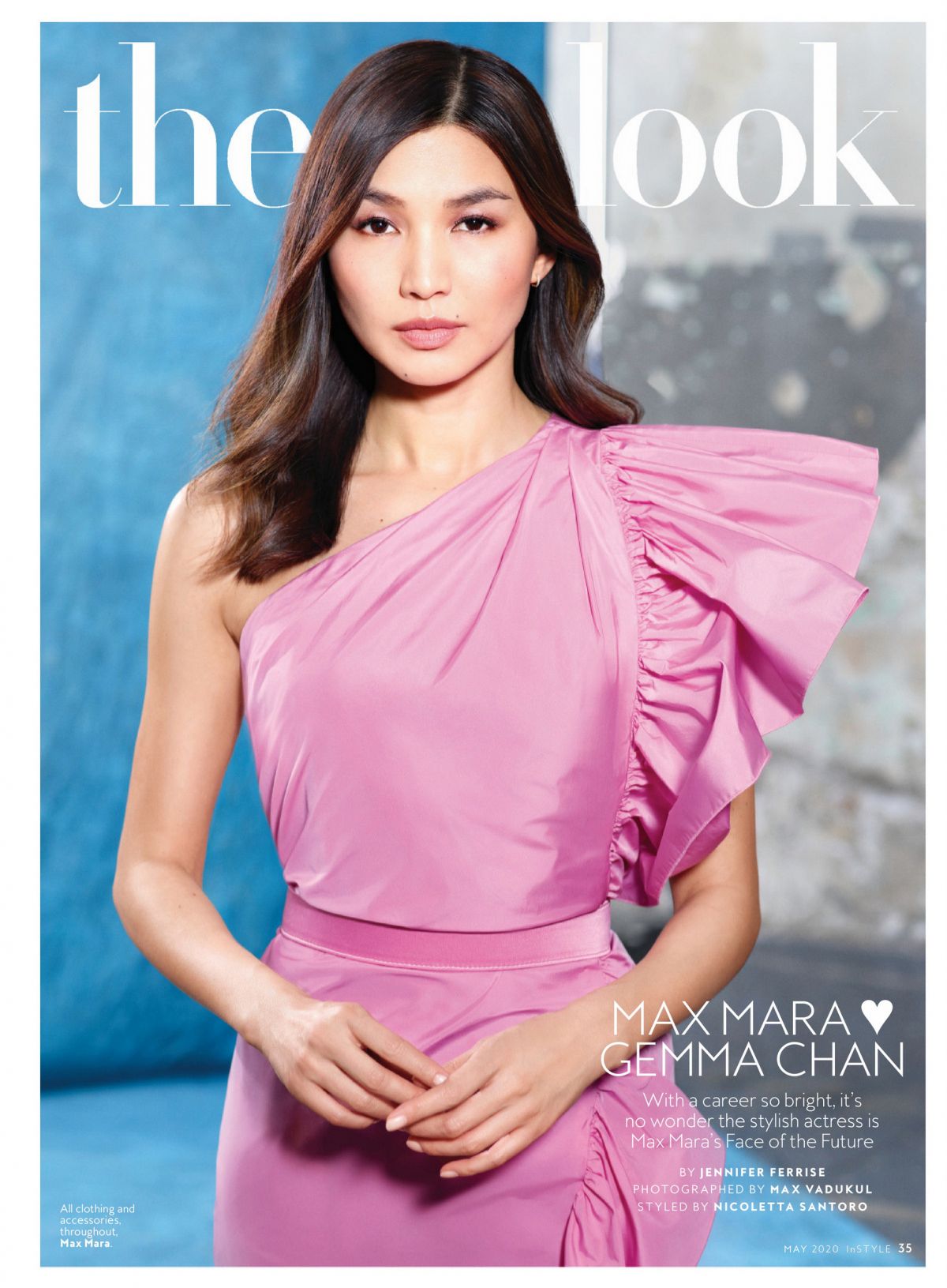 GEMMA CHAN in Instyle Magazine, May 2020 – HawtCelebs