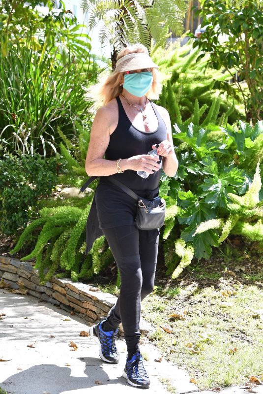 GOLDIE HAWN Out Hiking in Brentwood 04/11/2020