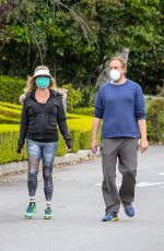 GOLDIE HAWN Out Hikinig in Pacific Palisades 04/18/2020