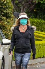 GOLDIE HAWN Out Hikinig in Pacific Palisades 04/18/2020