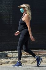 GOLDIE HAWN Wearing a Mask Out in Los Angeles 04/07/2020