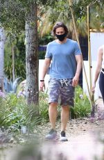 GWYNETH PALTROE and Brad Falchuk Wearing Mask Out in Brentwood 04/23/2020